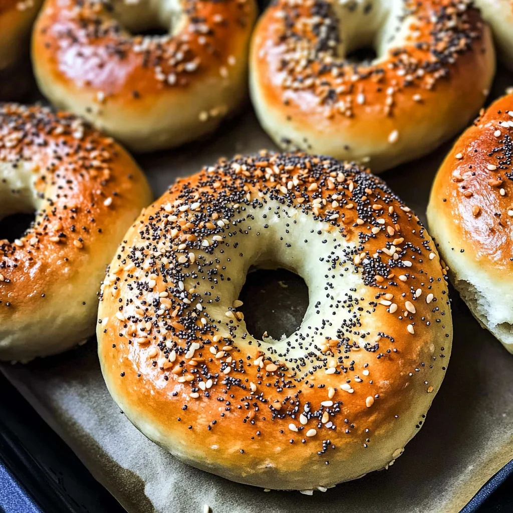 Air Fryer Protein Bagels