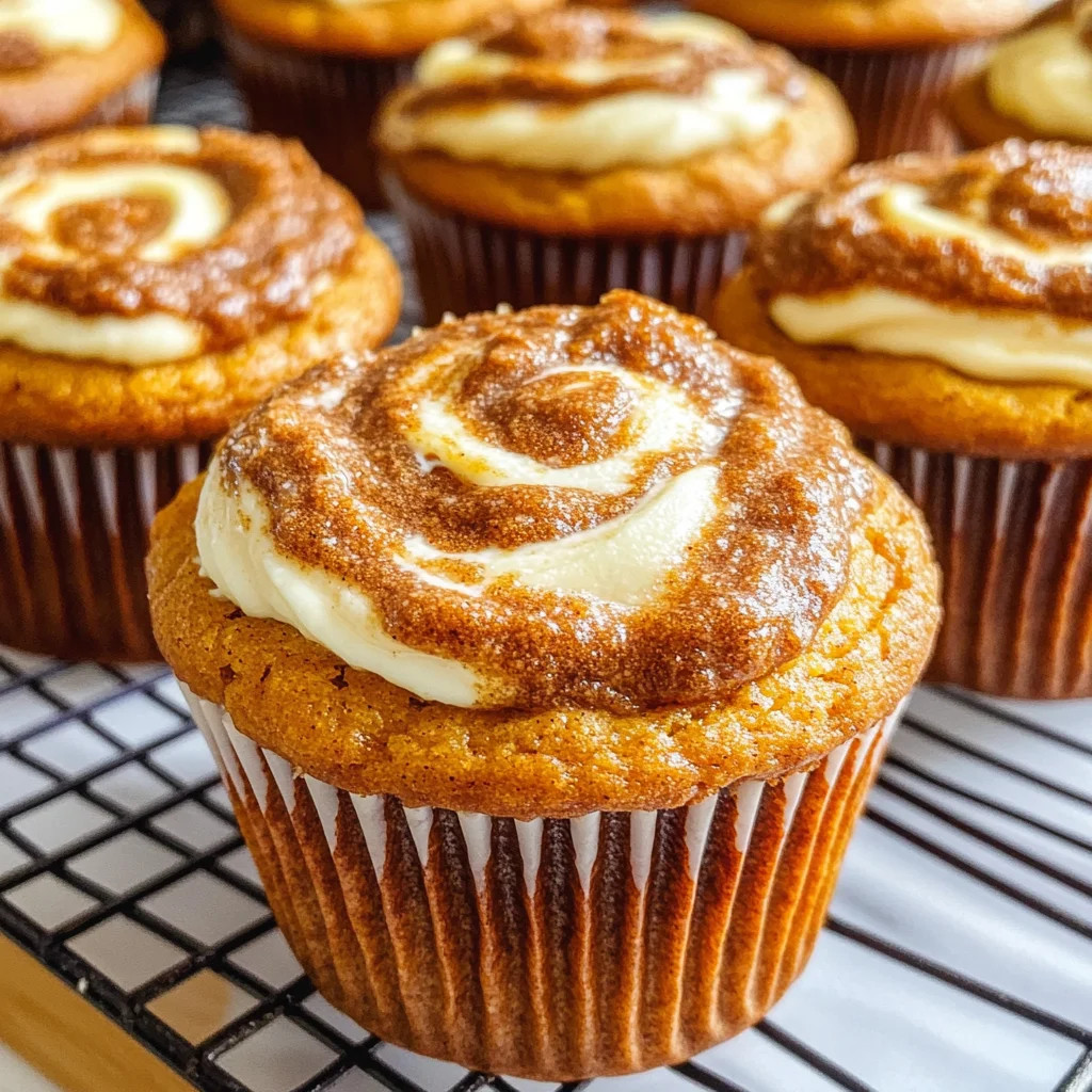 Best Swirled Pumpkin Cream Cheese Muffins