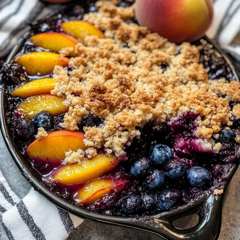 Blueberry Peach Crumble