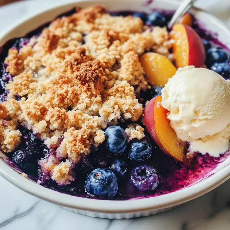 Blueberry Peach Crumble