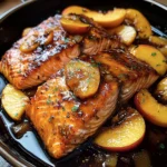 Bourbon Peach Roasted Salmon