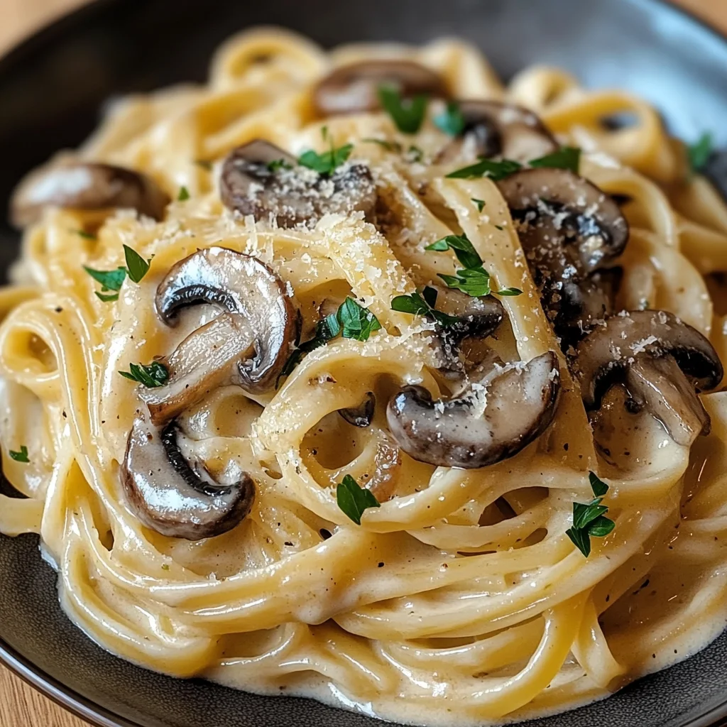 Caramelized Leek and Mushroom Gruyere Pasta