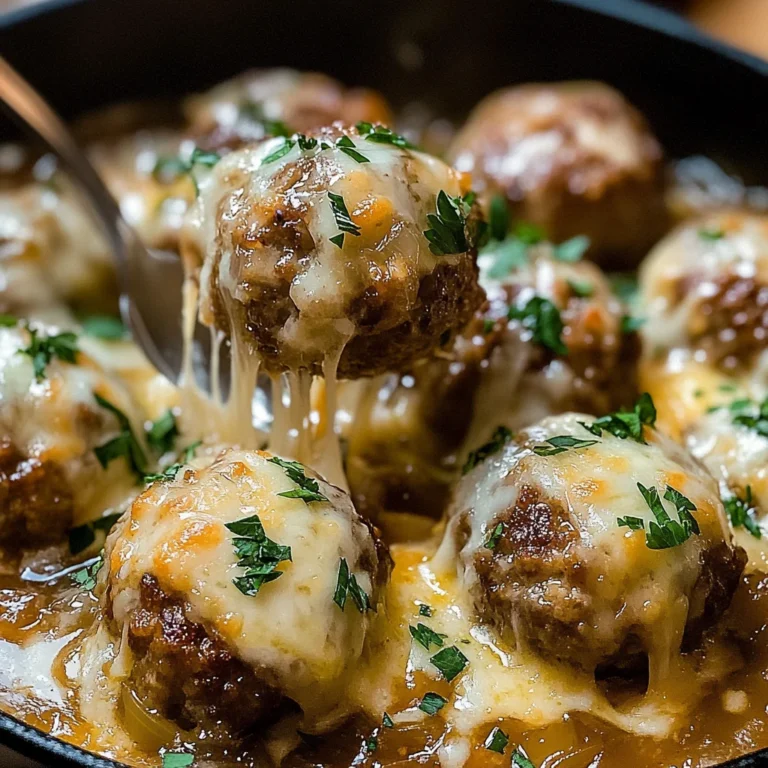 Cheesy French Onion Meatballs: The Ultimate Comfort Food Recipe