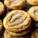 Chewy Pumpkin Snickerdoodle Cookies