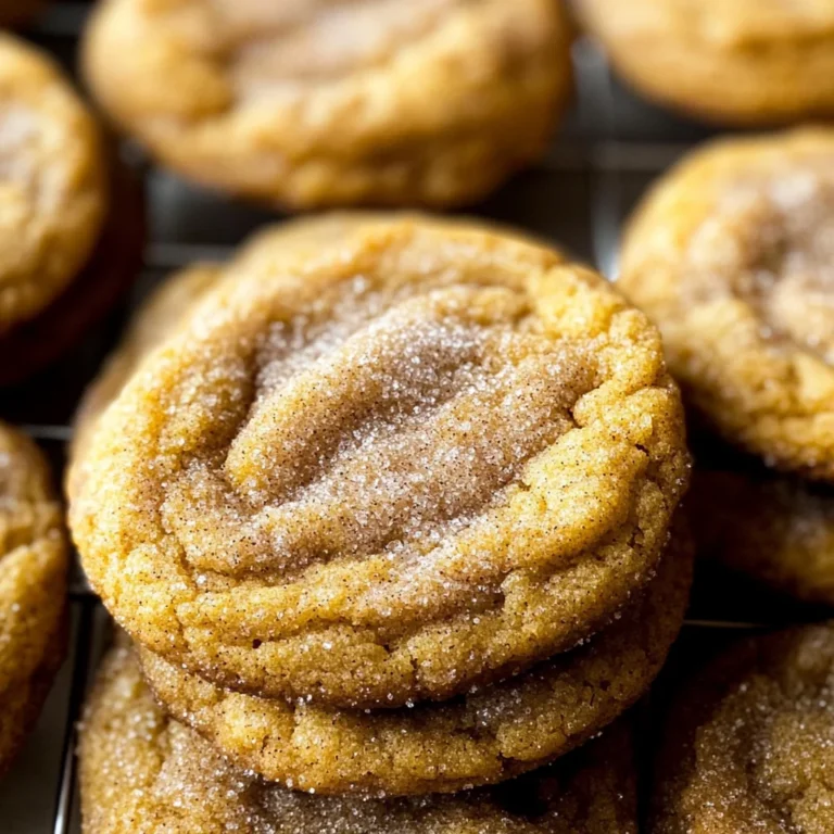 Chewy Pumpkin Snickerdoodle Cookies