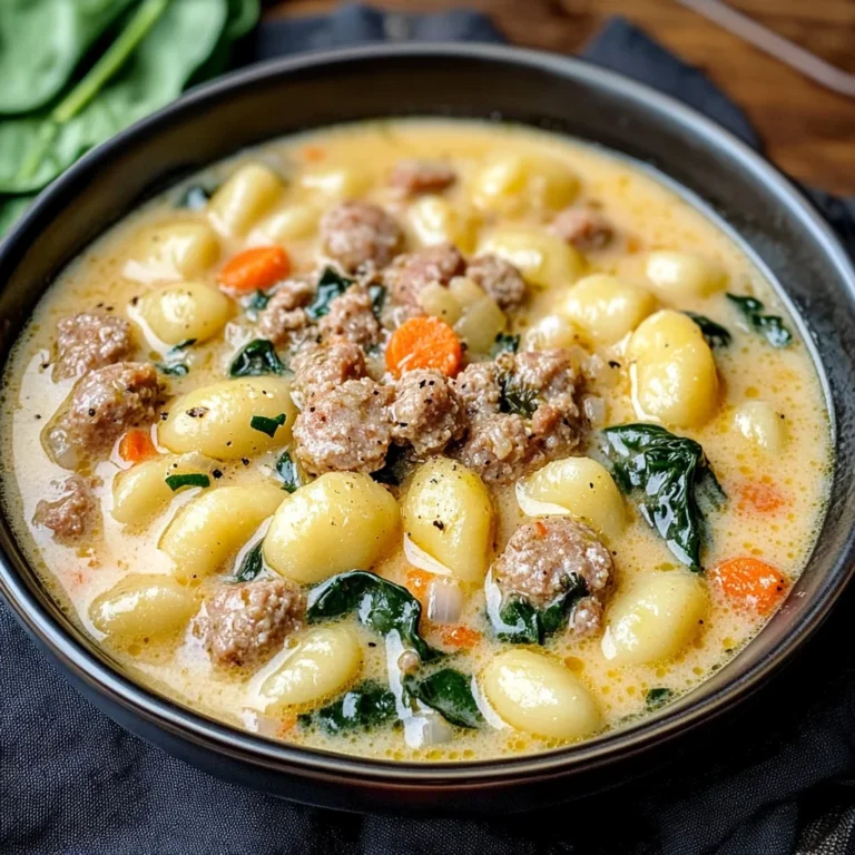 Creamy Sausage Gnocchi Soup
