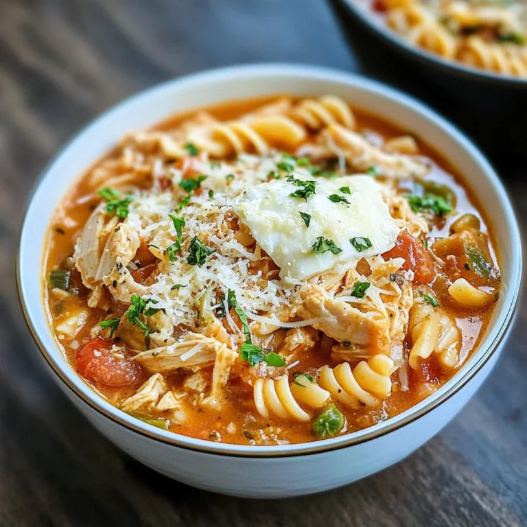 Crockpot Chicken Parmesan Soup Recipe