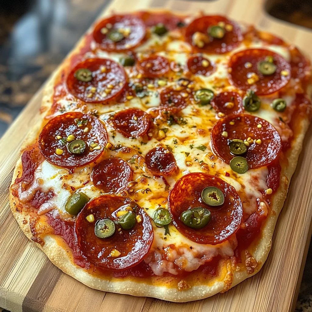 Delicious Hot Honey Flatbread Pizza