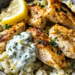 Easy Chicken Tzatziki Rice Bake