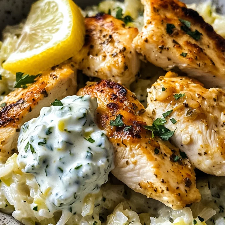 Easy Chicken Tzatziki Rice Bake