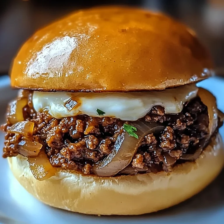 French Onion Beef Sloppy Joes