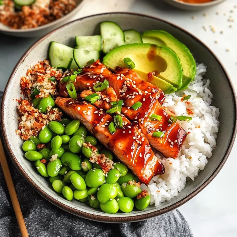 Honey Sriracha Salmon Bowls