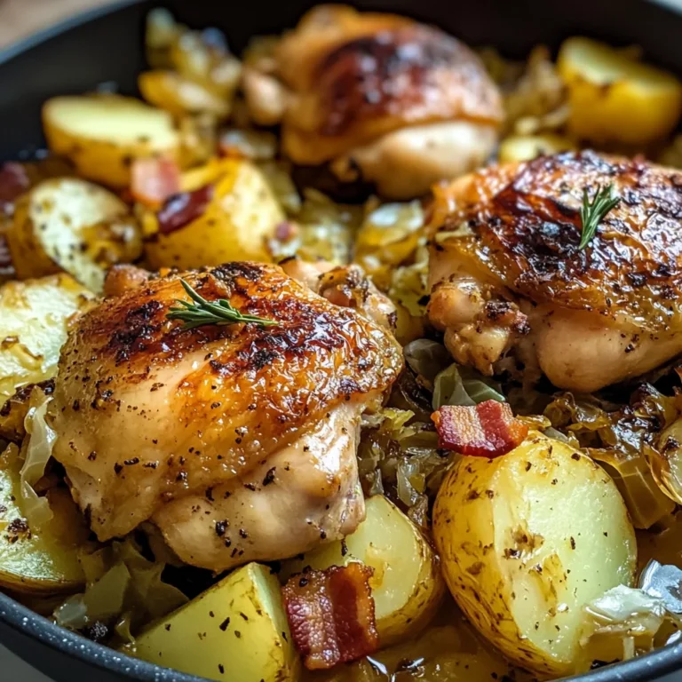 Irish Chicken with Cabbage and Potatoes