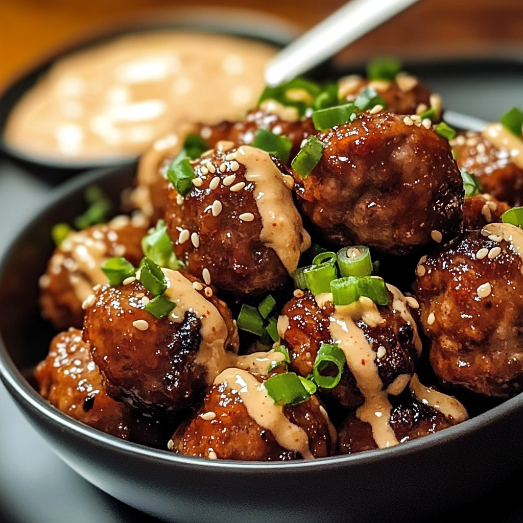 Korean BBQ Meatballs with Spicy Mayo Dip: A Flavor-Packed Beginner-Friendly Recipe