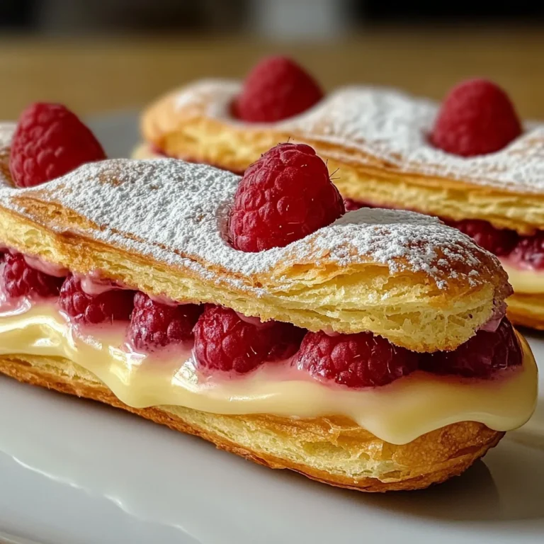 Lemon Raspberry Eclairs