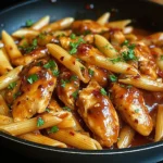 One-Pan Tangy Honey BBQ Chicken Penne