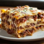 Parmesan Garlic Turkey Bacon Cheeseburger Lasagna Recipe