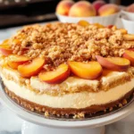 Peach Cobbler Cheesecake