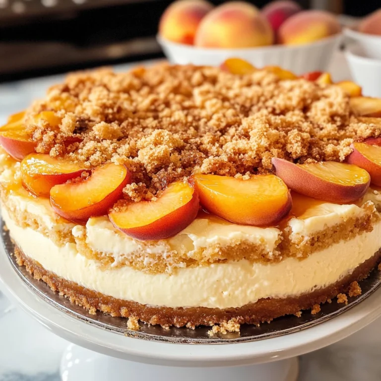 Peach Cobbler Cheesecake
