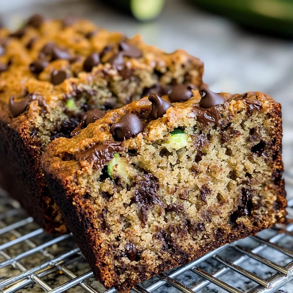 Peanut Butter Chocolate Chip Zucchini Bread
