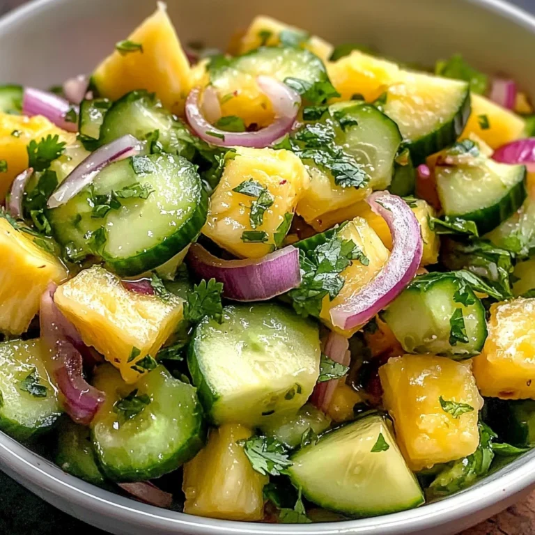 Pineapple Cucumber Salad