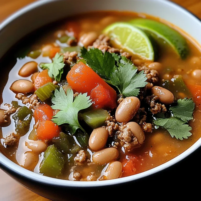 Pinto Beans Green Chile And Beef Soup