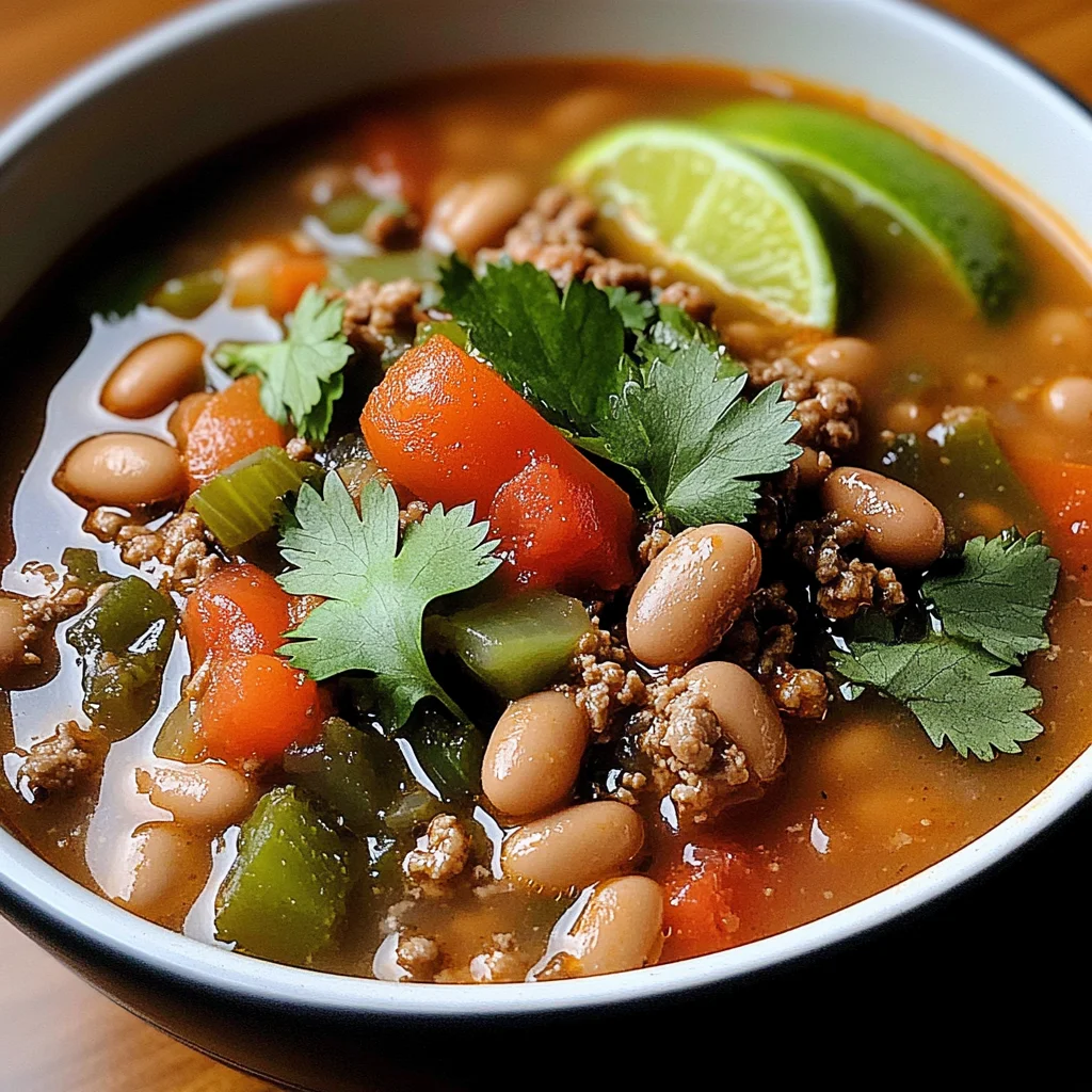 Pinto Beans Green Chile And Beef Soup