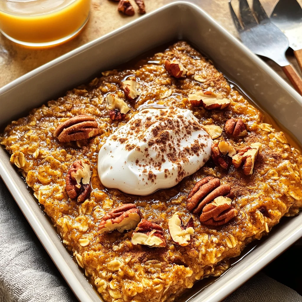 Pumpkin Baked Oatmeal
