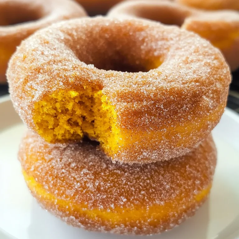 Pumpkin Cinnamon Sugar Donuts