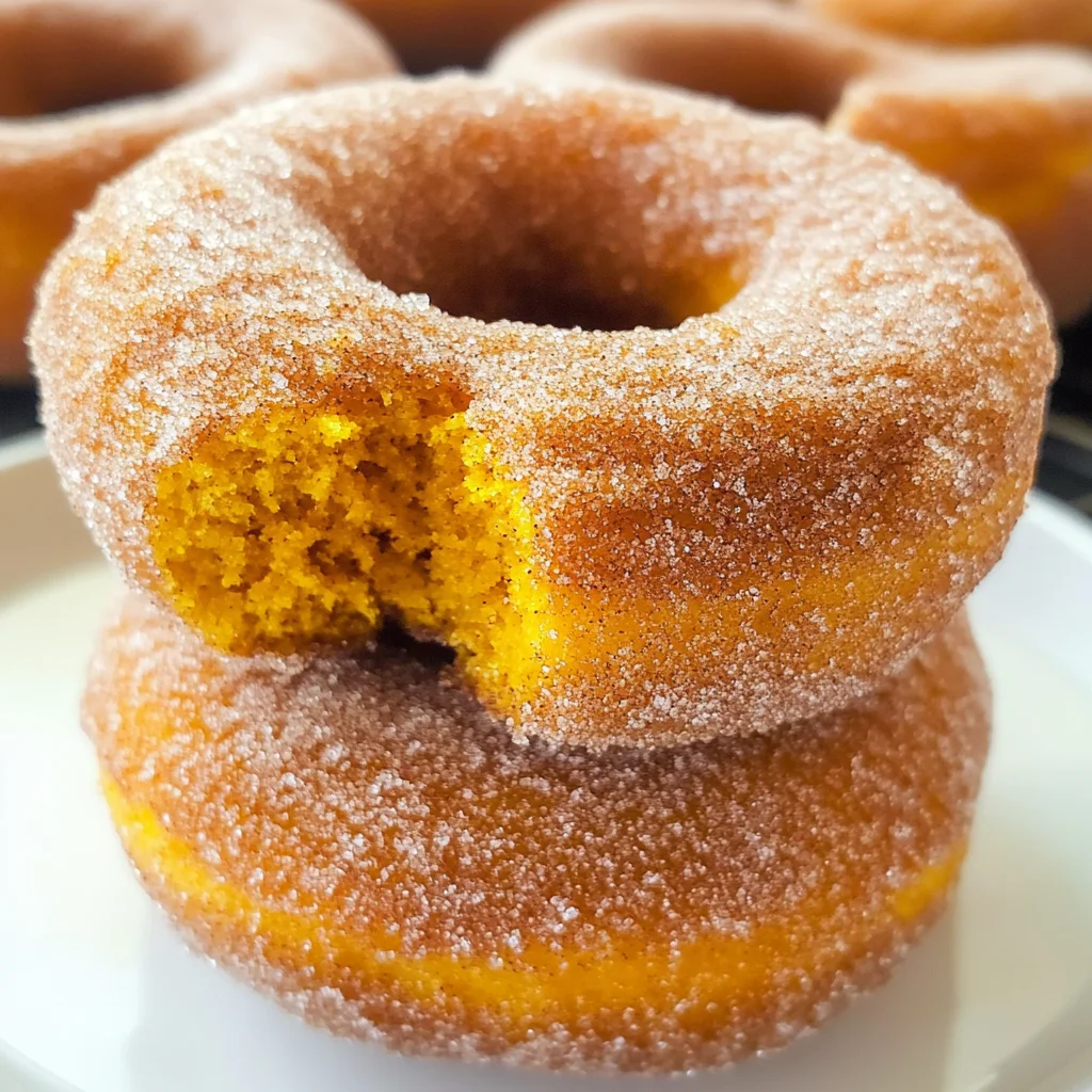 Pumpkin Cinnamon Sugar Donuts