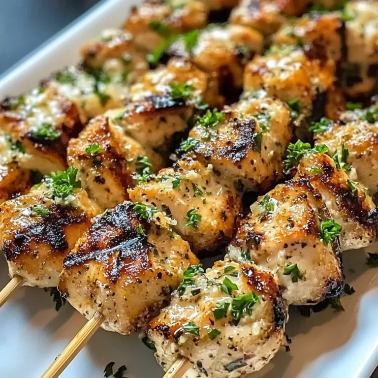 Ranch Garlic Parmesan Chicken Skewers