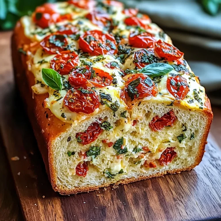 Savory Caprese Bread : A Fresh Italian Bread