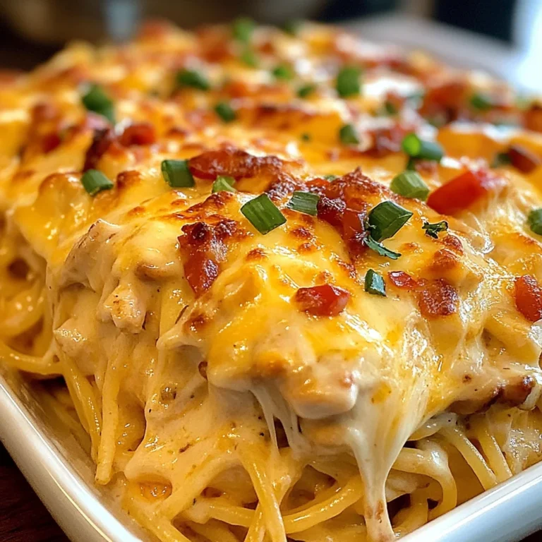 Spicy Southern Cheesy Chicken Spaghetti Casserole