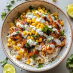 Street Corn Chicken Rice Bowl