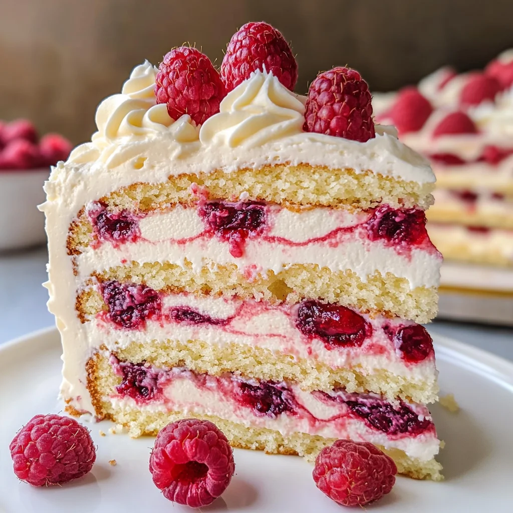 White Chocolate Raspberry Dream Cake