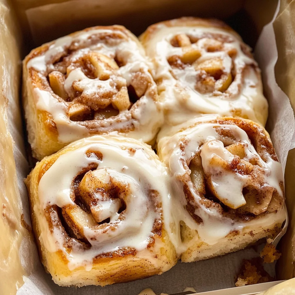 Apple Cinnamon Rolls with Apple Pie Filling