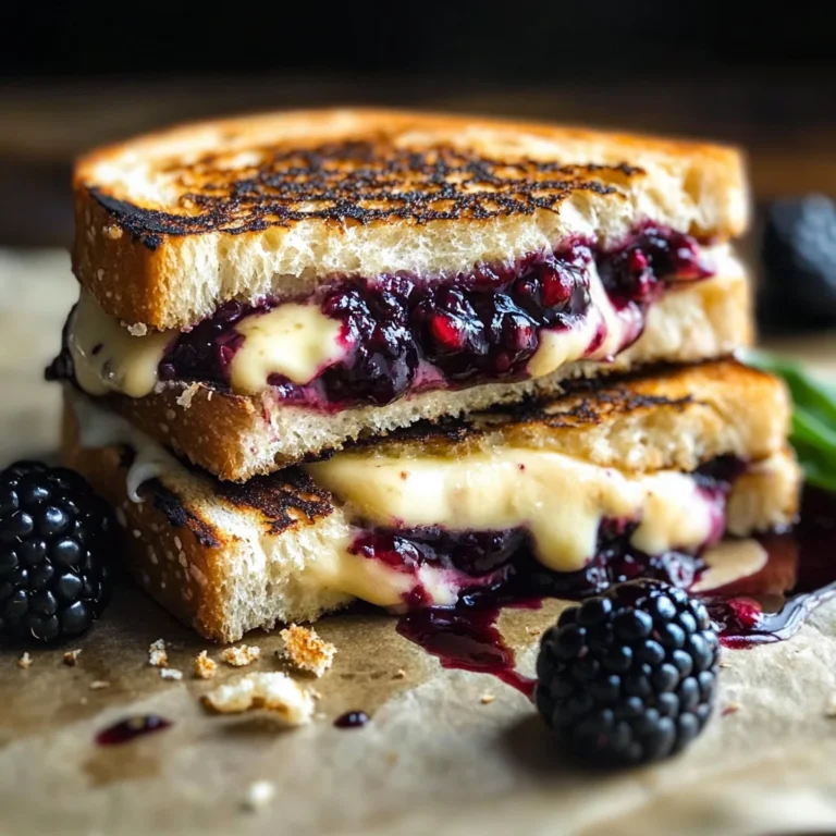 Balsamic Blackberry Brie Grilled Cheese