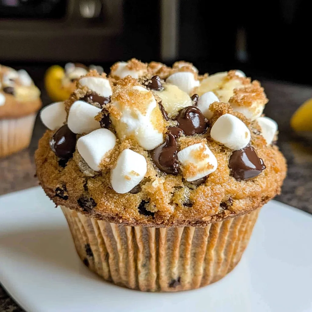 Banana S’mores Muffins