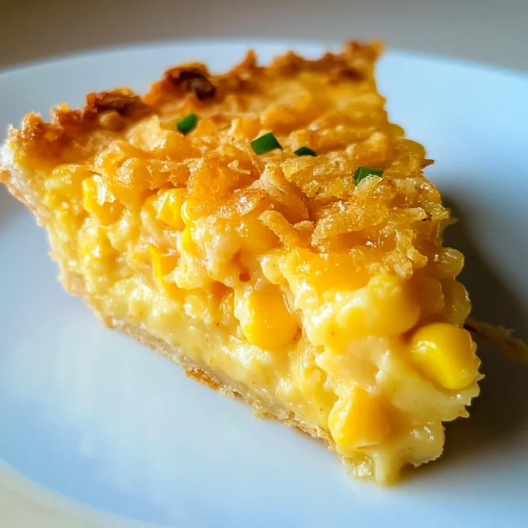 Cheddar Sweet Corn Pie