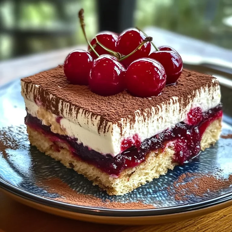 Cherry Amaretto Tiramisu Dessert: A Decadent Twist on a Classic Italian Treat