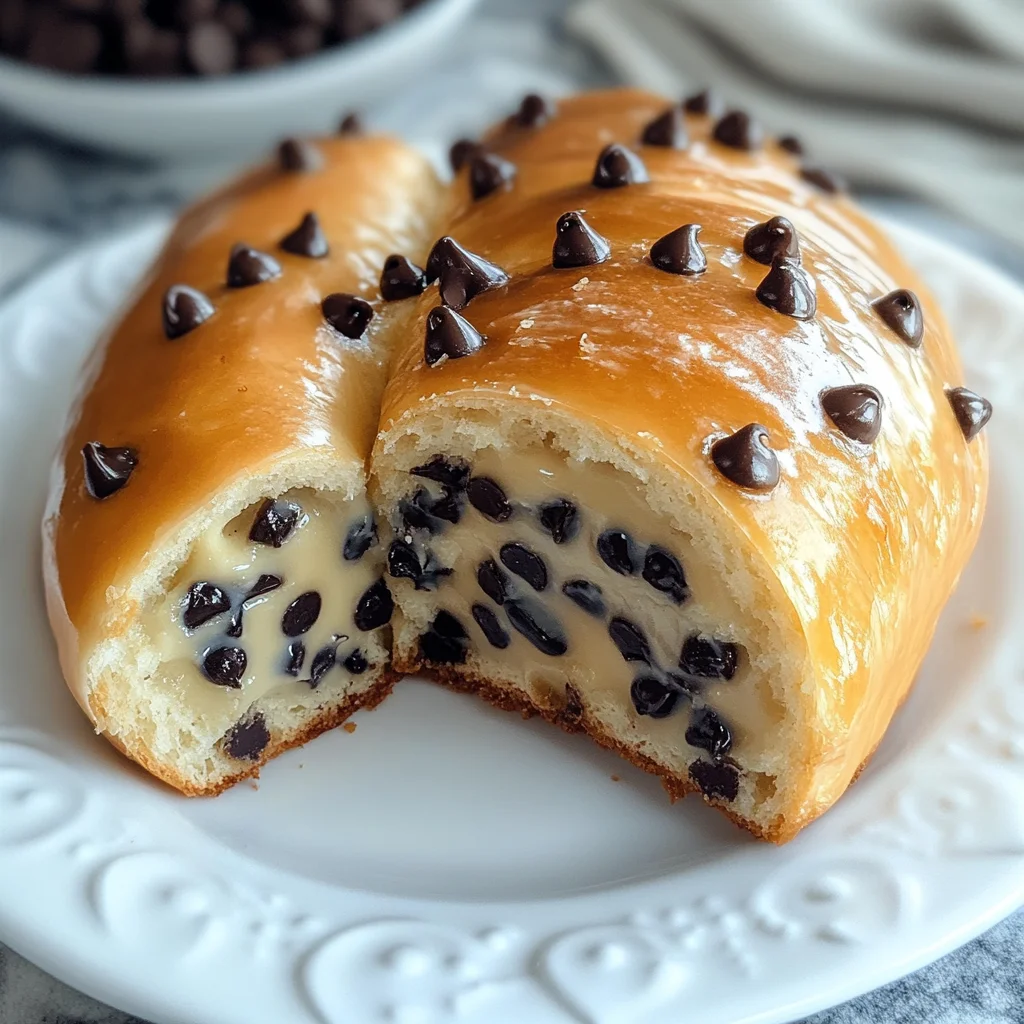 Chocolate Chip Vanilla Custard Brioches