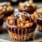 Chocolate Peanut Butter Rice Krispie Cups