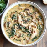 Comforting Rotisserie Chicken and Mushroom Soup