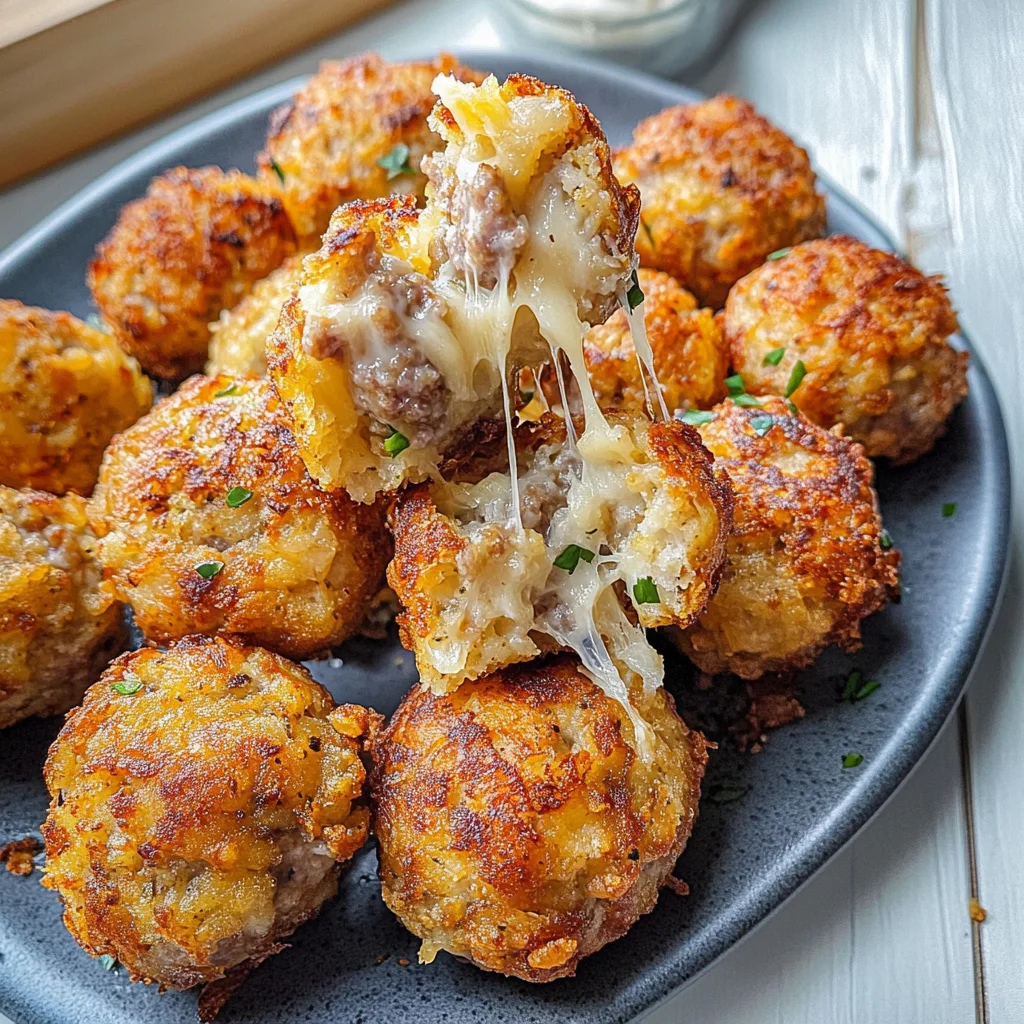 Crispy Hashbrown Sausage Bites