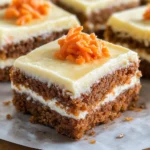 Decadent Carrot Cake Bars with Cream Cheese Frosting