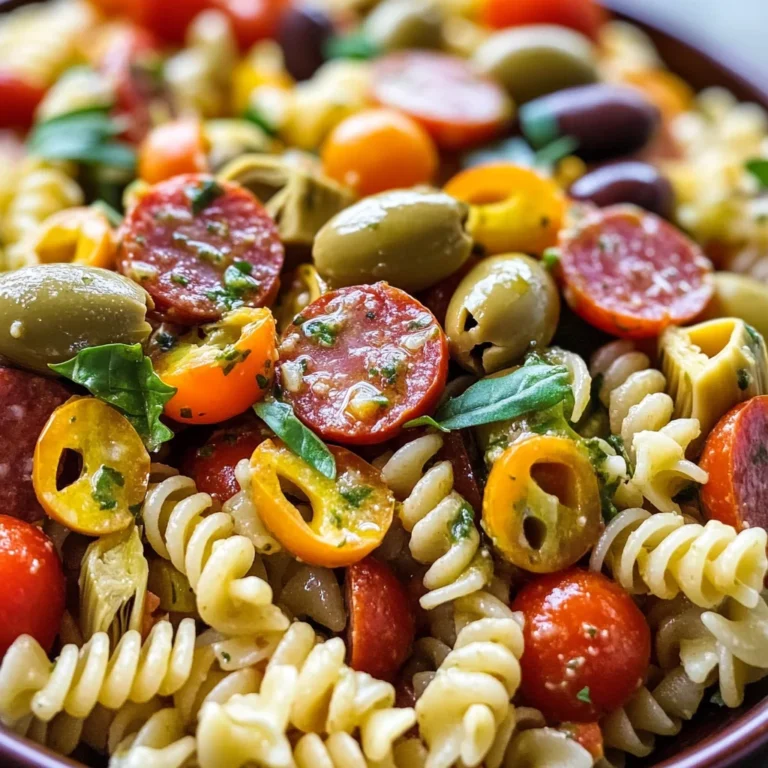 Easy Italian Antipasto Pasta Salad