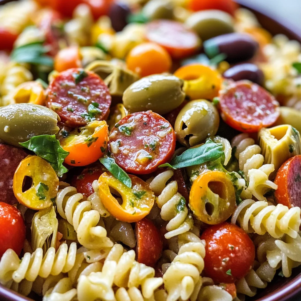 Easy Italian Antipasto Pasta Salad