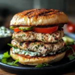 Greek Chicken Burgers