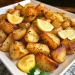 Greek Lemon Garlic Roasted Potatoes