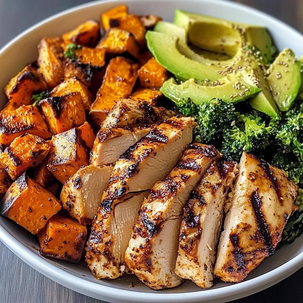 Grilled Chicken & Sweet Potato Bowl